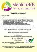 Team Teach 6hr Foundation Course - For settings within Northamptonshire only